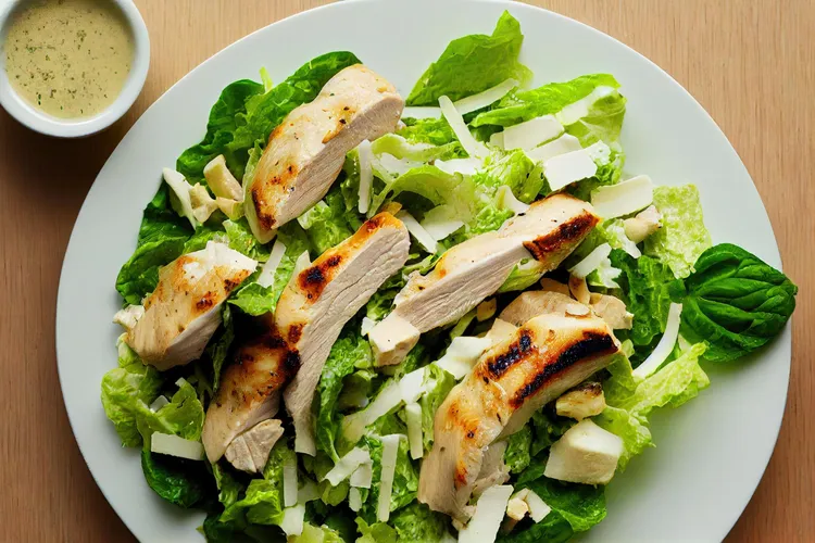 Chicken and spinach salad