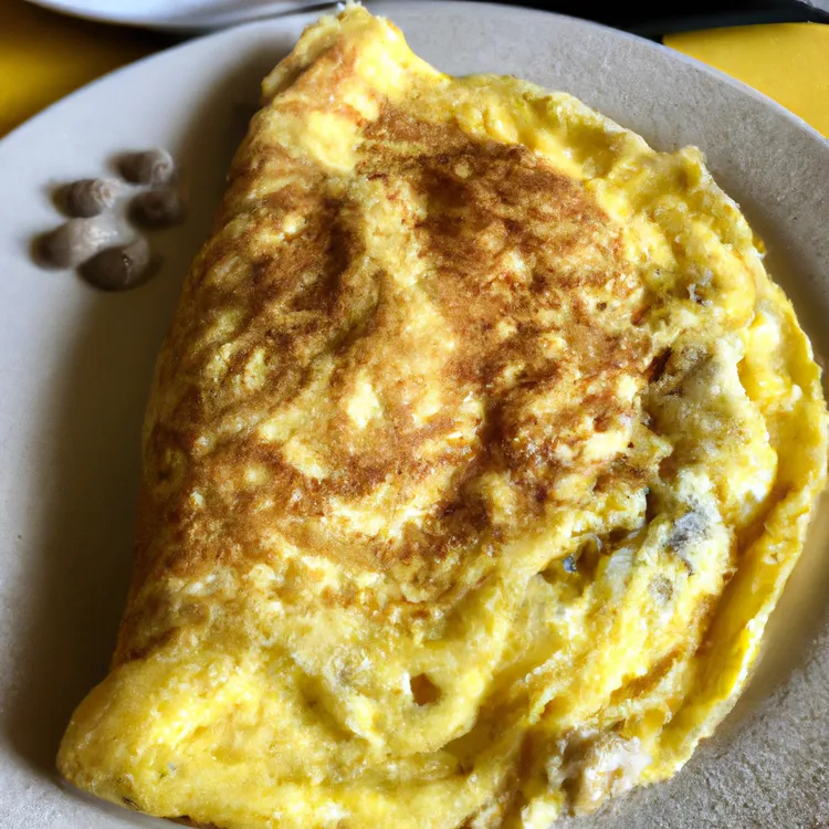 Egg and cottage cheese omelet