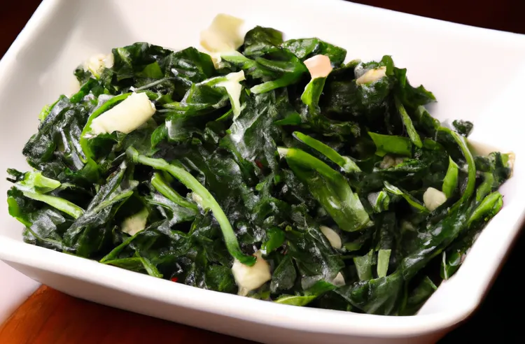 Fast and easy spinach with shallots