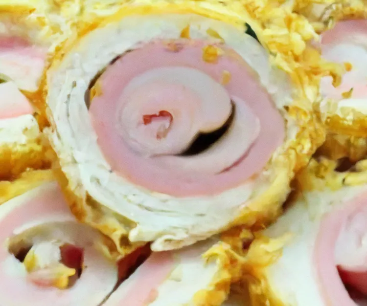 Ham and cheese chicken roll-ups