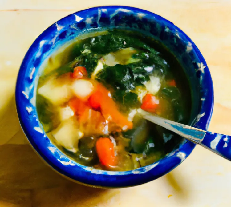 Kale and tomato soup