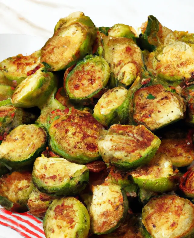 Low carb parmesan crusted brussels sprouts