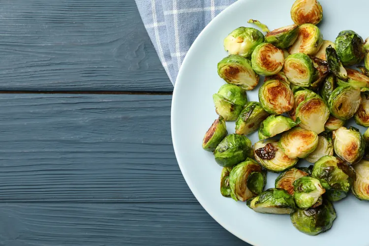 Roasted brussels sprouts with caraway seeds