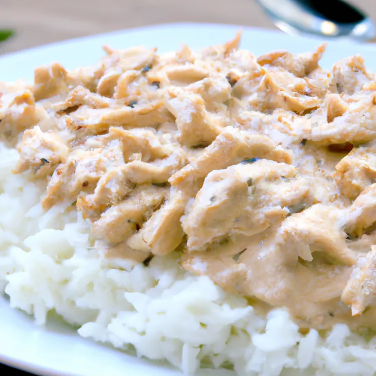 Slow cooker blue cheese chicken and rice