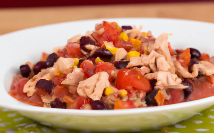 Slow cooker spicy chicken with black beans