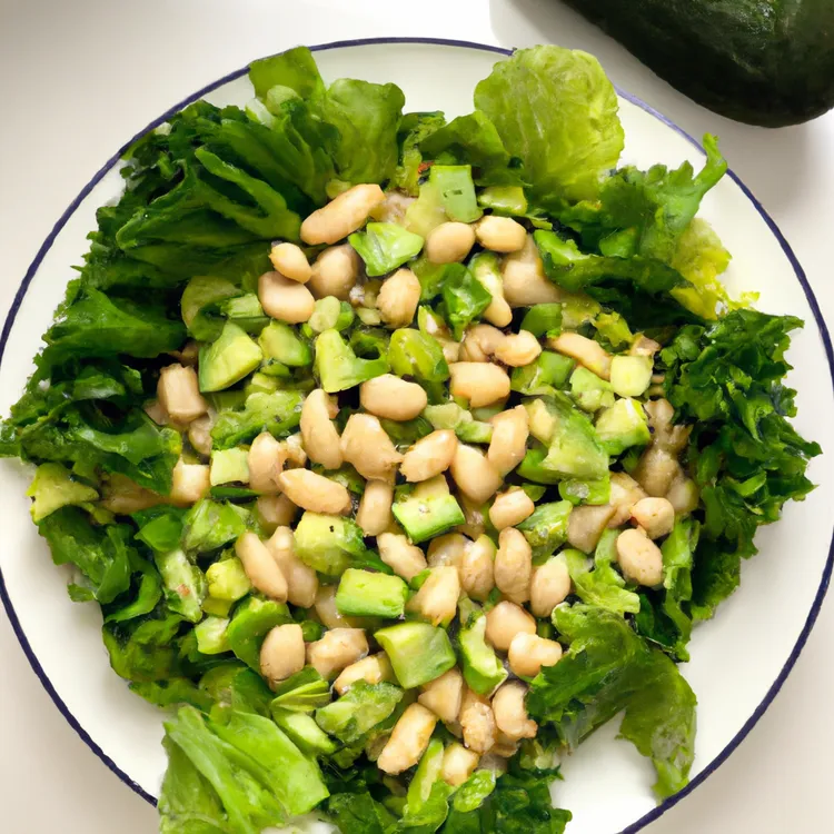White bean & veggie salad