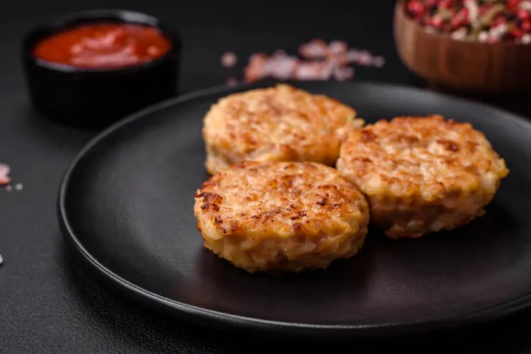 Barbecued fish patties