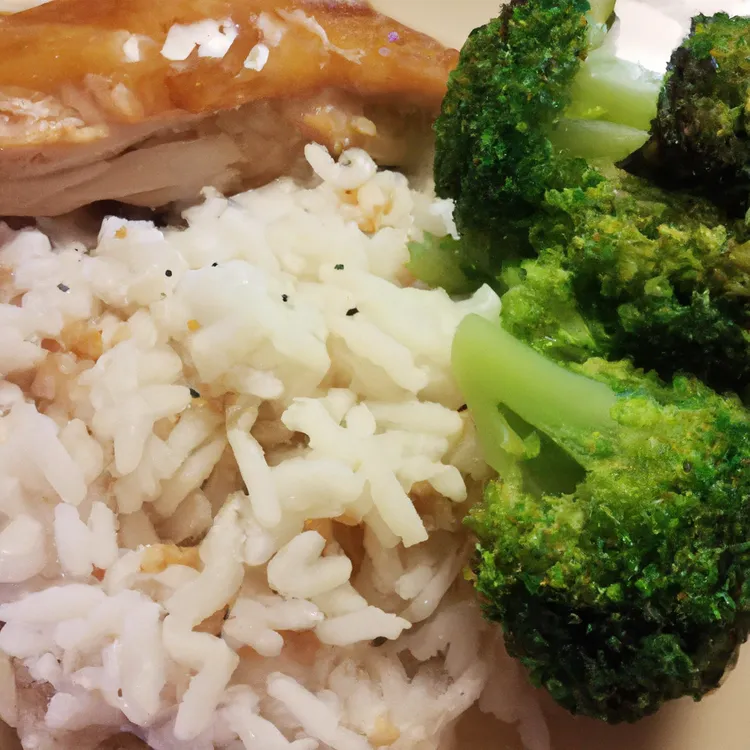 Basic turkey, rice and broccolli