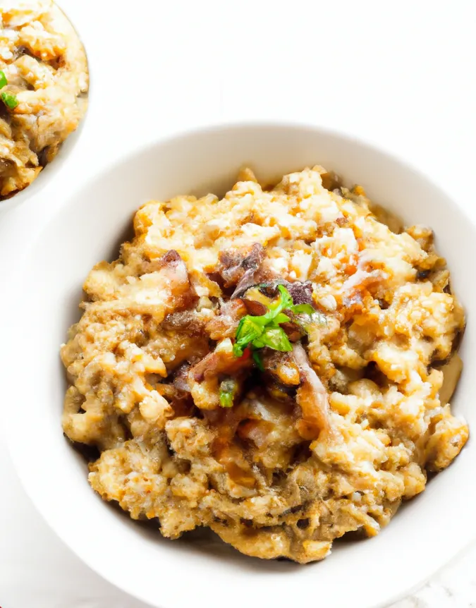 Caramelized onion risotto with zucchini