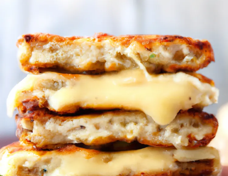 Cauliflower crusted grilled cheese sandwiches