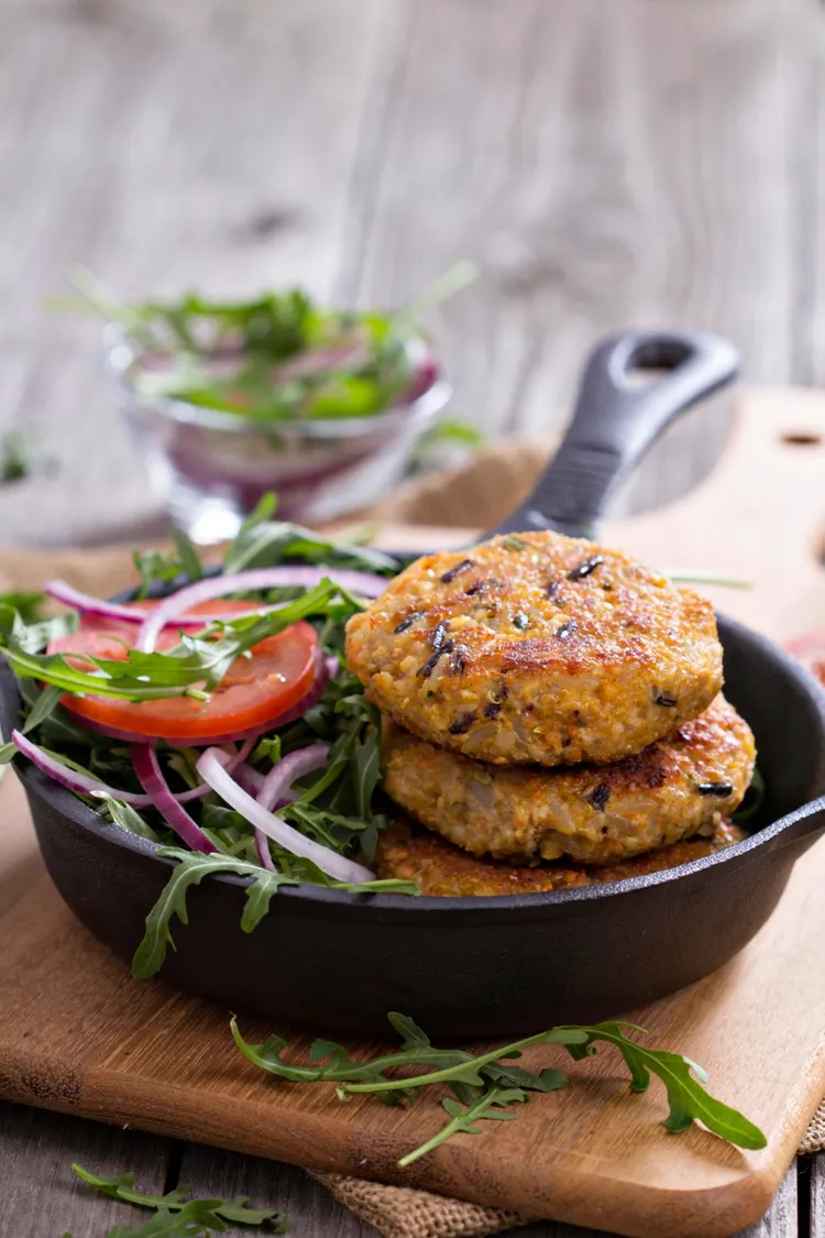 Chickpea and lentil patties