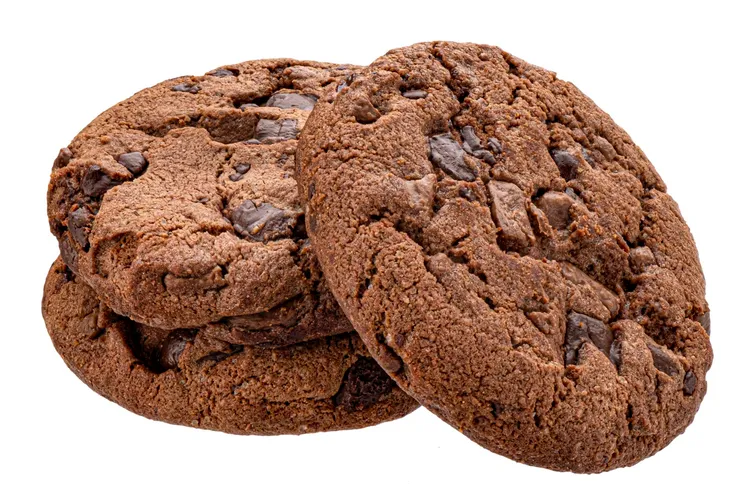 Chocolate cookies with soft chocolate centers
