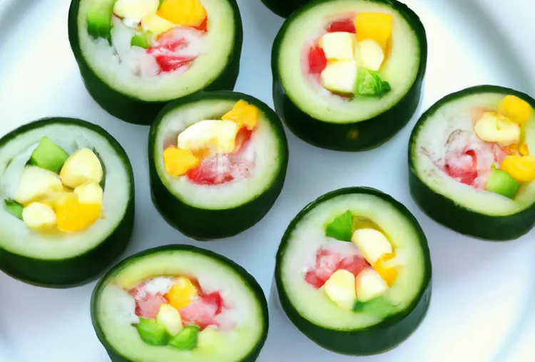 Cucumber sushi rolls