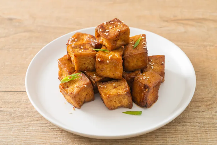 General tso's baked tofu