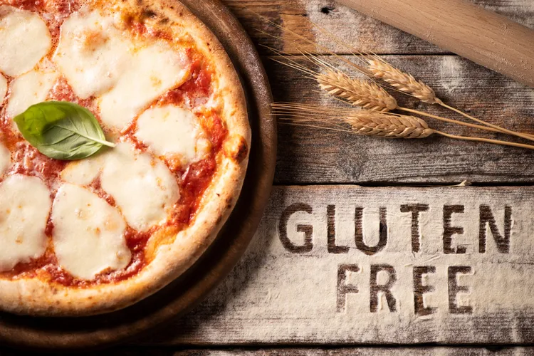 Gluten-free almond flour pizza