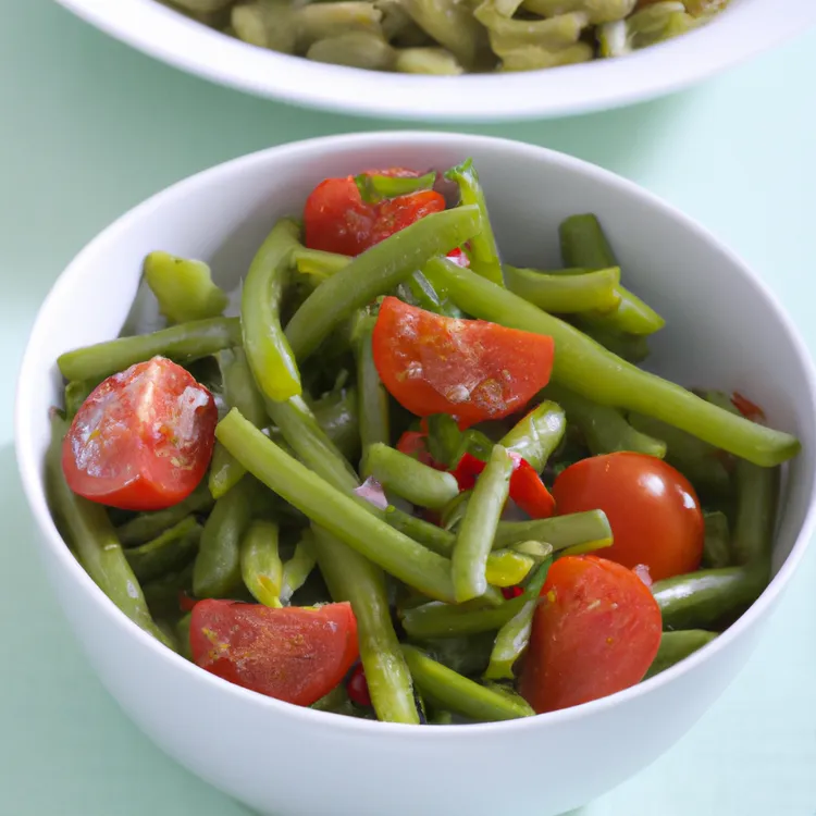 Green bean and cherry tomato salad