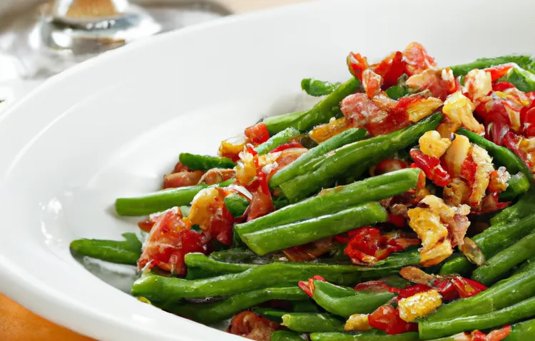 Green bean salad with spicy thai dressing