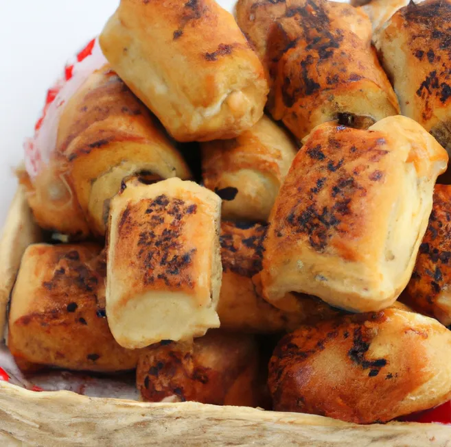 Lamb sausage rolls