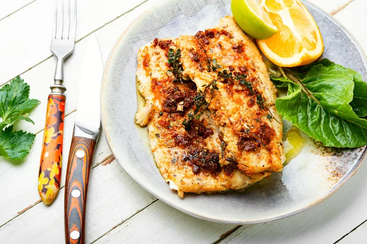 Lemon pepper baked tilapia