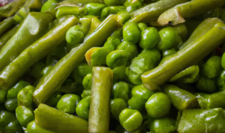 Lemony green beans and peas
