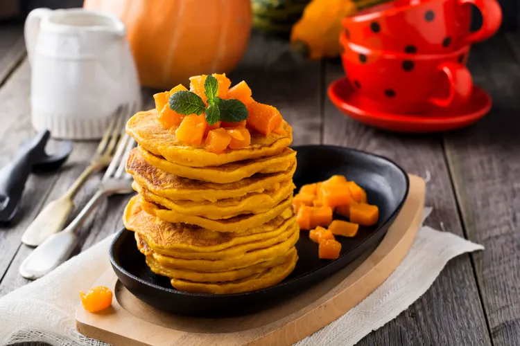 Pumpkin pancakes