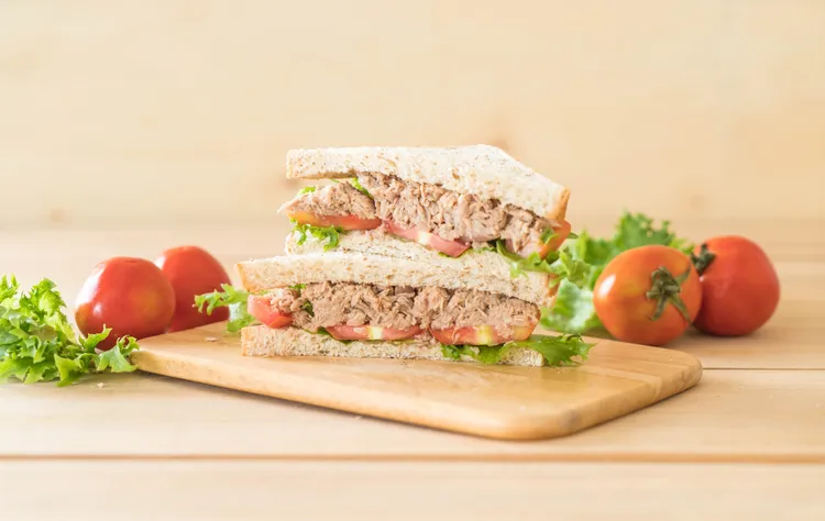 Sardine salad sandwich