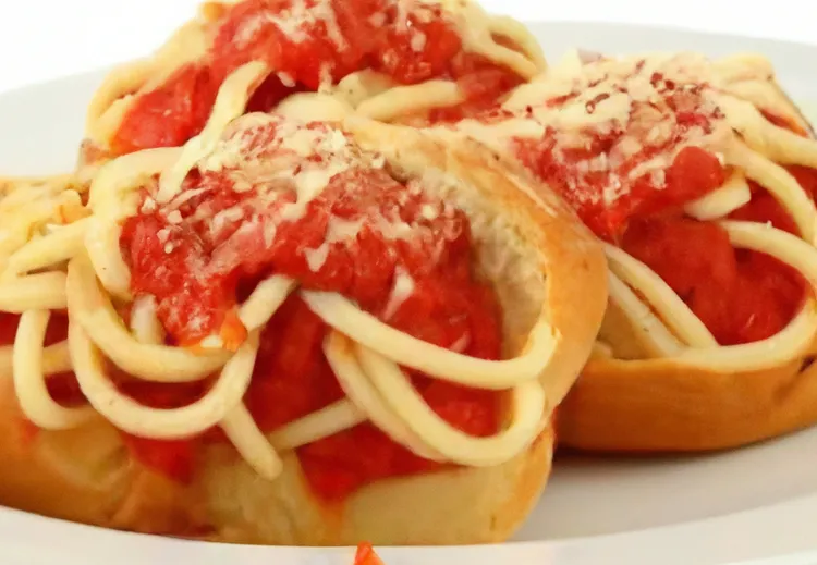 Spaghetti sandwiches