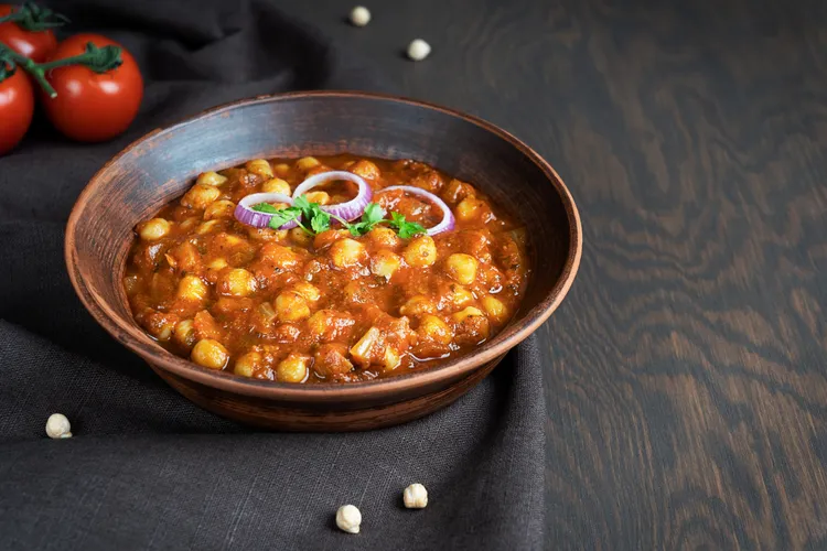 Tasty chickpea curry