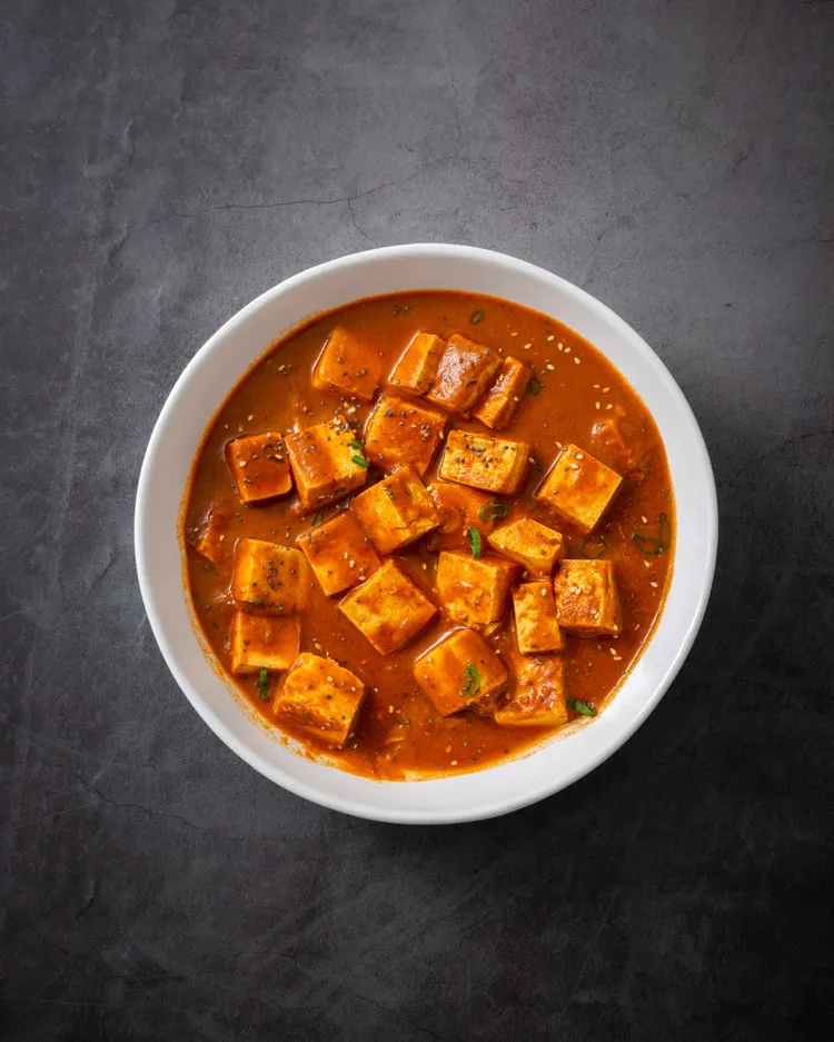 Vegan panang curry with tofu