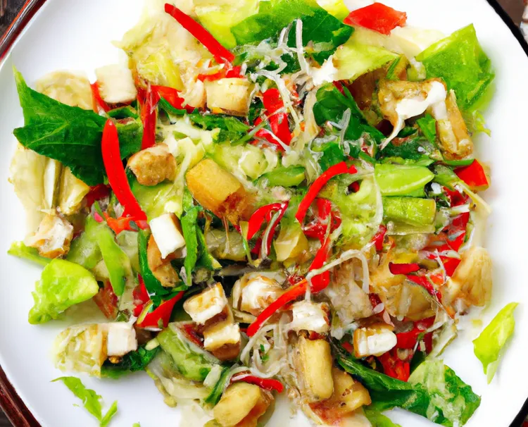 Vietnamese tofu and noodle salad