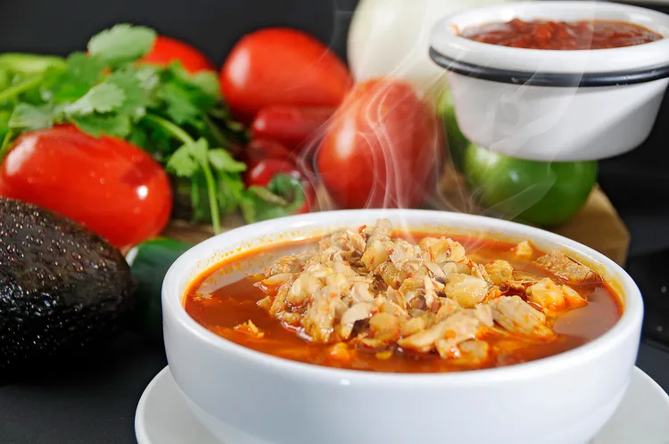 Chicken, tomato and chickpea soup