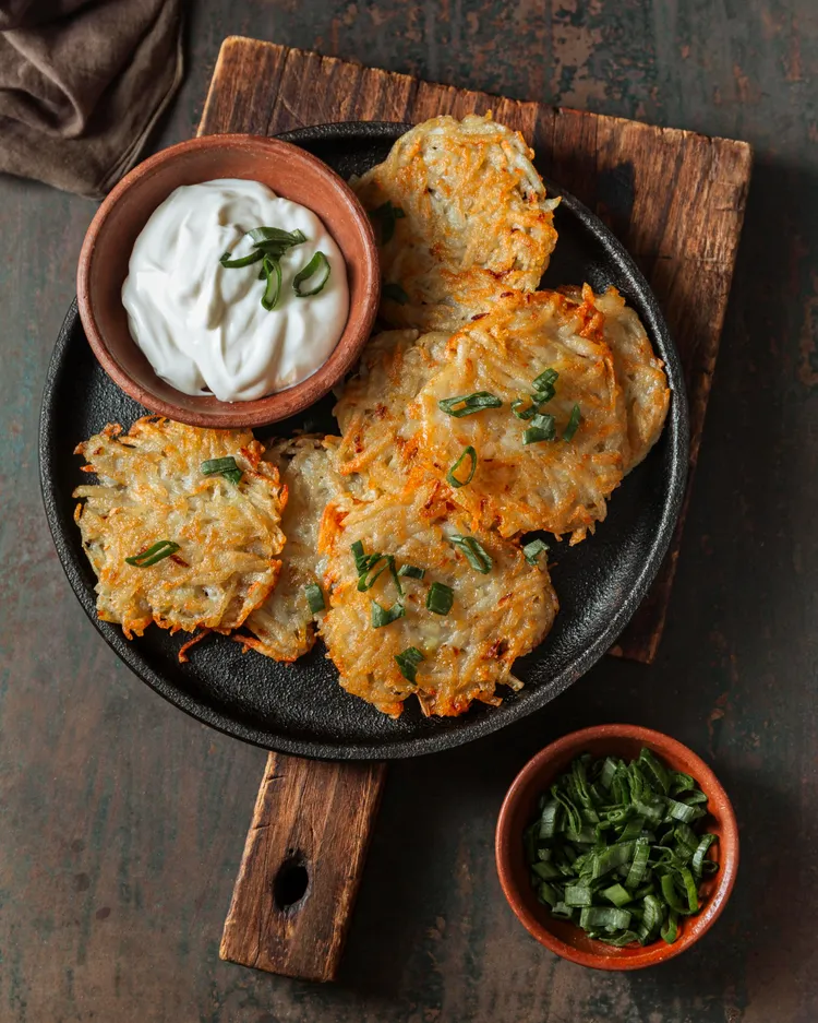 Chilli, cheese and potato fritters