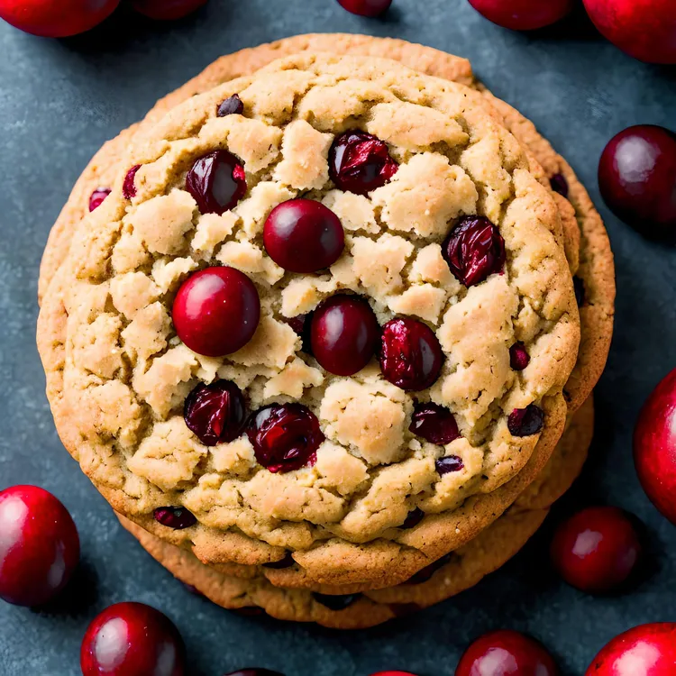 Cranberry and white chocolate shortbread