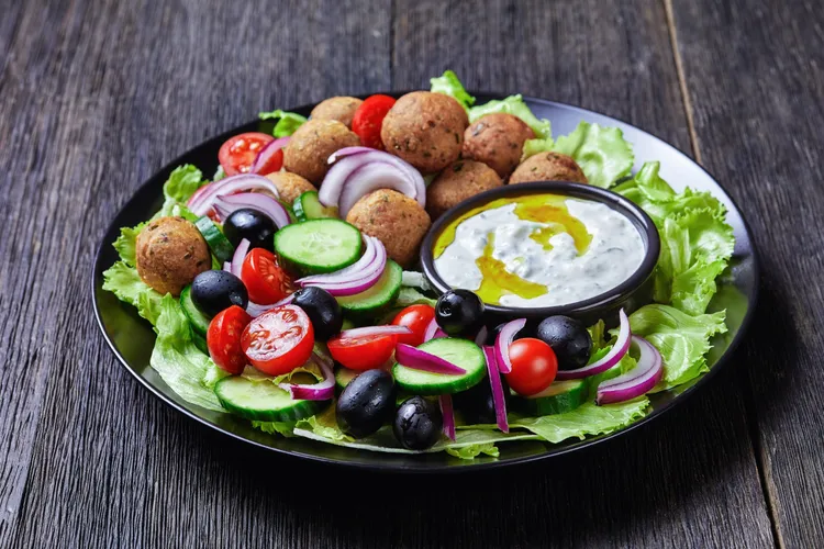 Greek lemon and feta meatballs