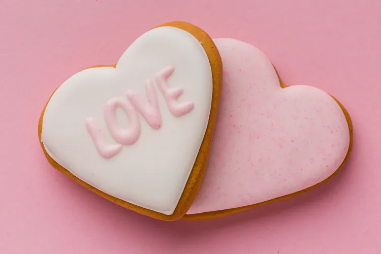 Love heart cookies
