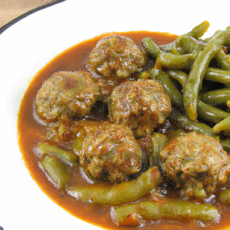 One pot slow-cooked middle eastern lamb porcupine meatballs