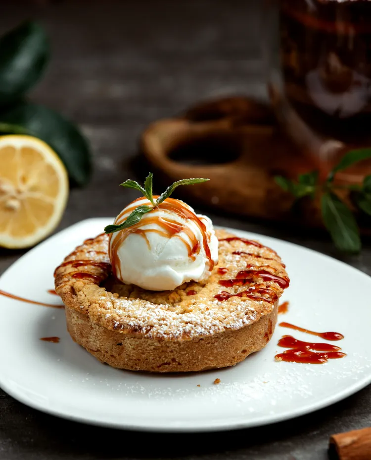 Parmesan gelato on red-wine toast with balsamic glaze