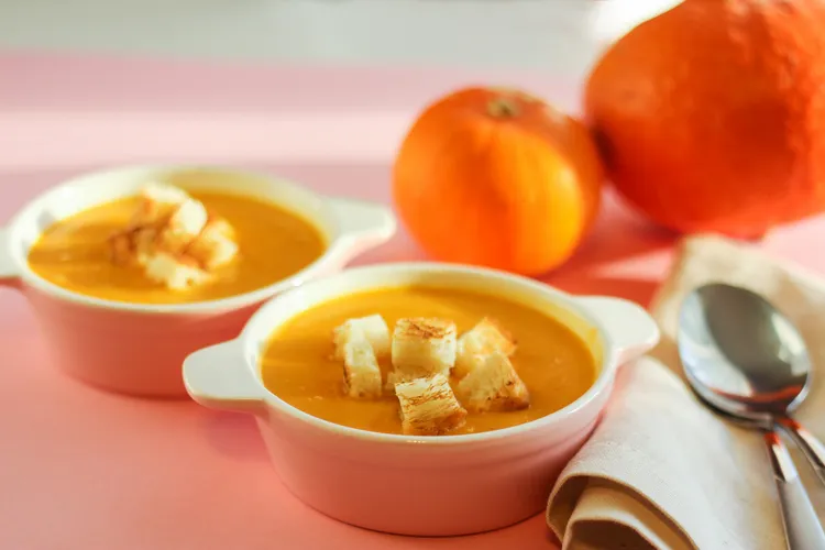 Pumpkin and capsicum soup