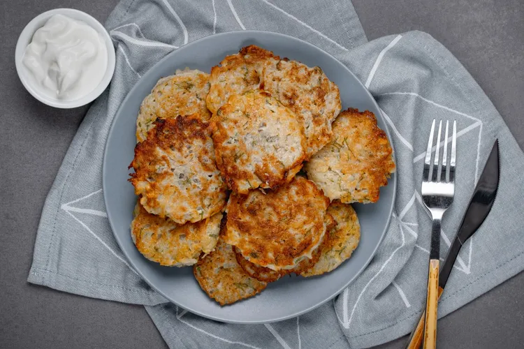 Ricotta and herb fritters
