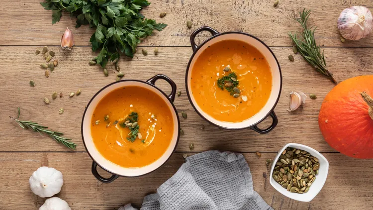 Roasted pumpkin soup