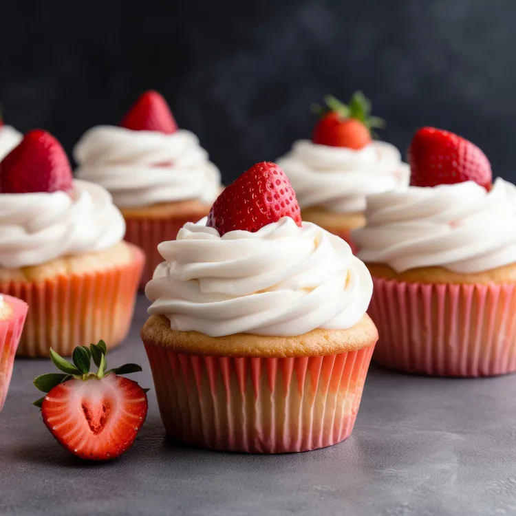 Strawberry cheesecake muffins