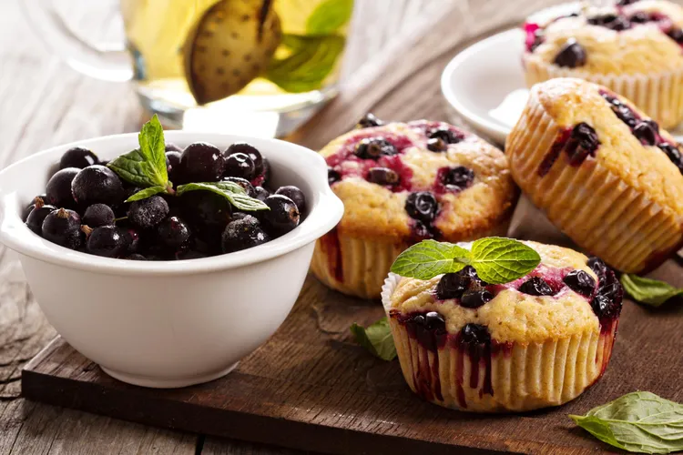 Berry ricotta muffins