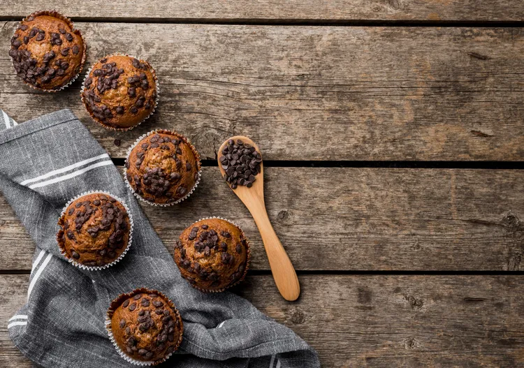 Choc hazelnut muffins