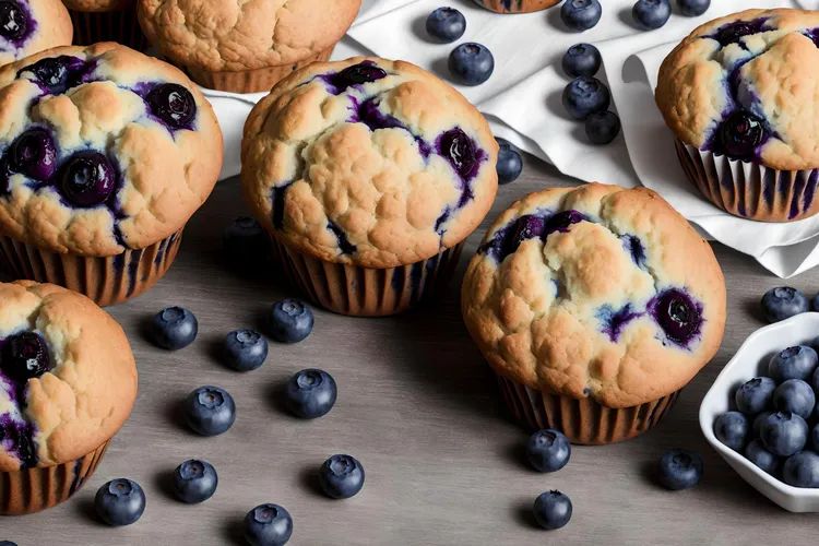 Classic blueberry muffins