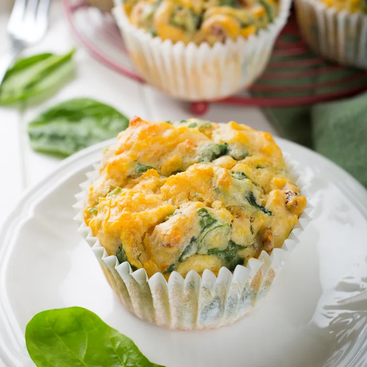 Easy spinach and ricotta muffins