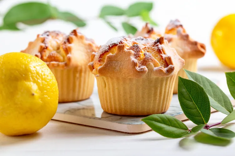 Gluten-free lemon and passionfruit cakes
