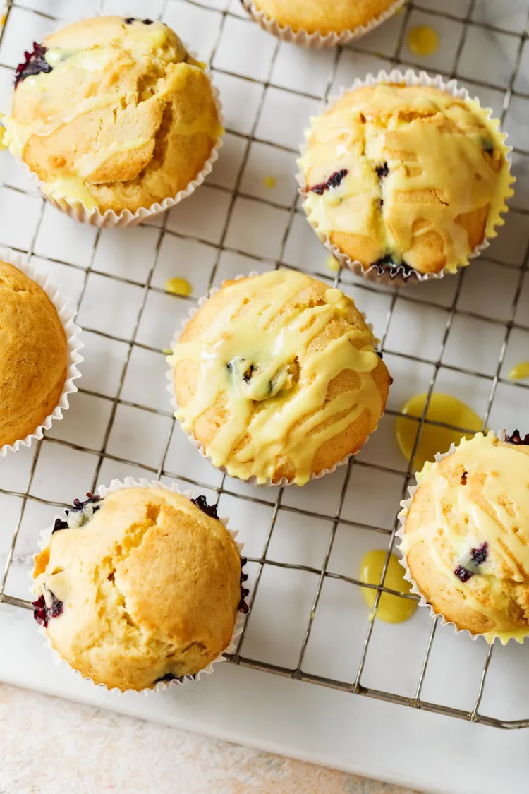 Passionfruit and white chocolate muffins