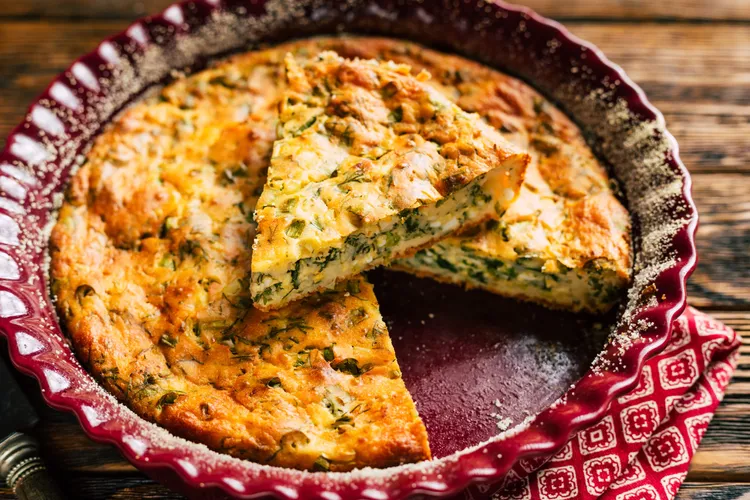 Baked greek-style omelette (gluten-free)