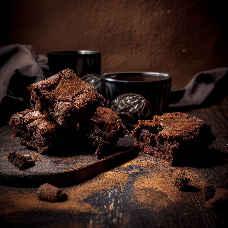 Double-chocolate brownies