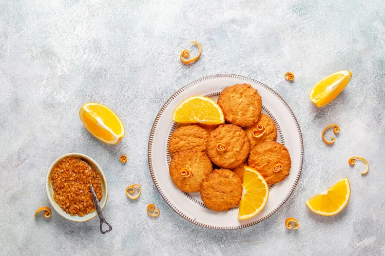 Orange and almond anzac biscuits